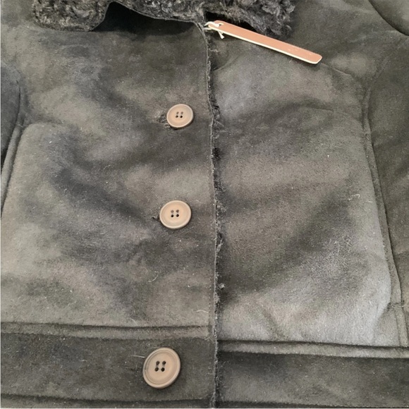 Love Tree Faux Suede/Fur Black Jacket NWT Size Medium - Picture 5 of 15